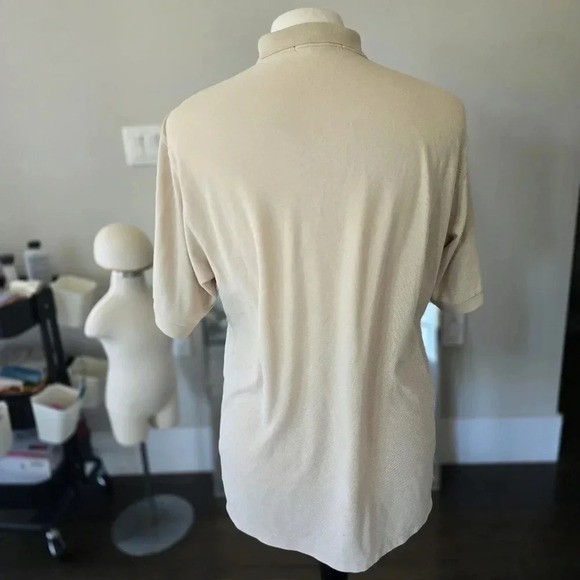 Light Beige Port Authority Polo Shirt in Mens XL - Picture 5 of 6